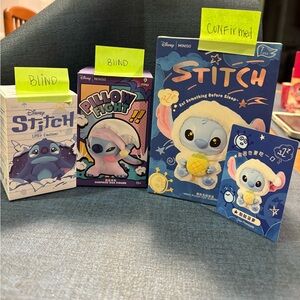 Stitch Popmart/miniso  (3 box bundle) - 1 confirmed  & 2 blind boxes